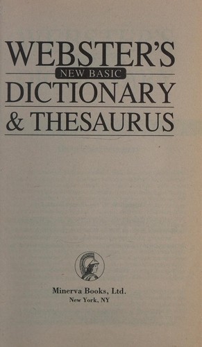 Cover for Webster's New Basic Dictionary & Thesaurus