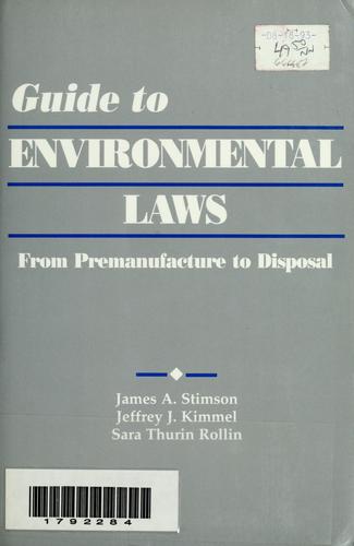Cover for Guide to environmental laws