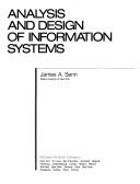 Cover for Analysis and design of information systems