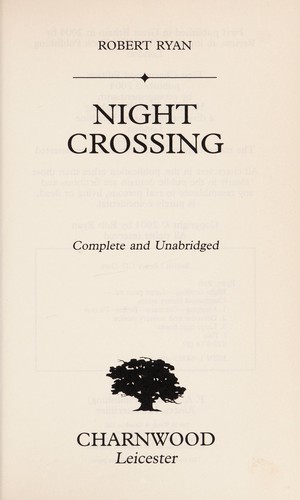 Cover for Night crossing