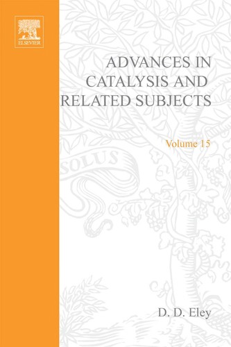 Cover for Advances in catalysis and related subjects