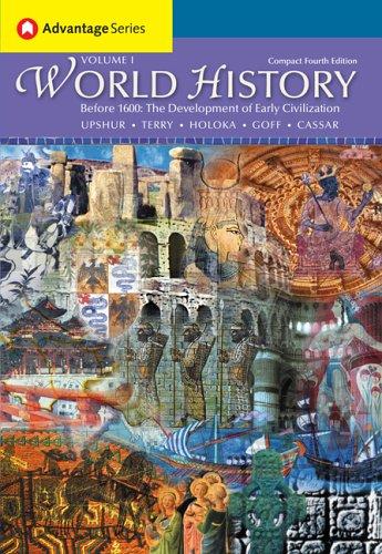 Cover for Thomson Advantage Books: World History, Before 1600