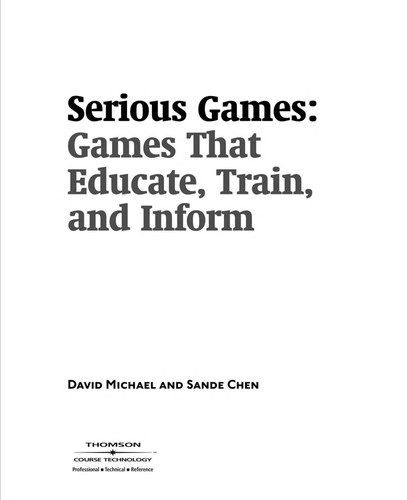 Cover for Serious games