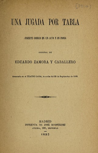 Cover for Una jugada por tabla