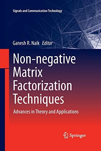 Cover for Non-negative Matrix Factorization Techniques