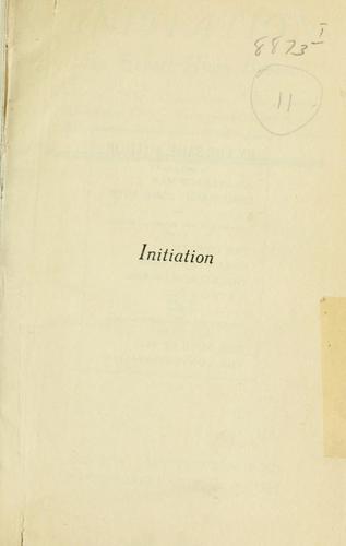 Cover for Initiation