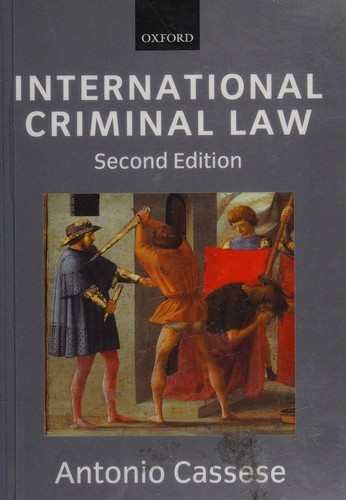 Cover for International criminal law