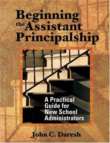 Cover for Beginning the Assistant Principalship