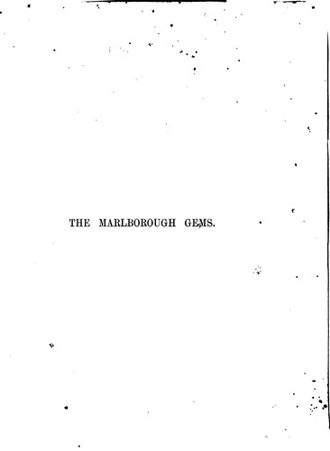 Cover for The Marlborough gems being a collection of works in cameo and intaglio formed by George, 3rd [or ...