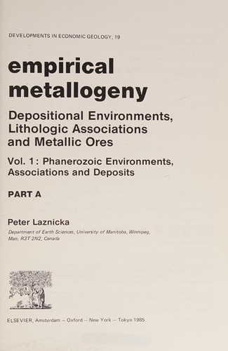 Cover for Empirical metallogeny