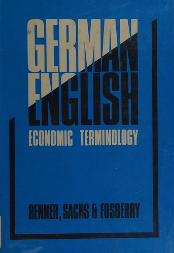 Cover for Deutsch-englische Wirtschaftssprache