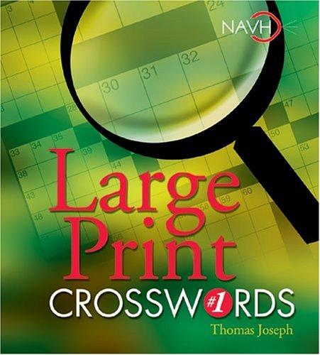 Cover for Large Print Crosswords #1