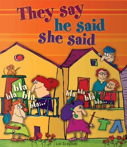 Cover for They Say He Said She Said (Silly Word and Number Stories series)