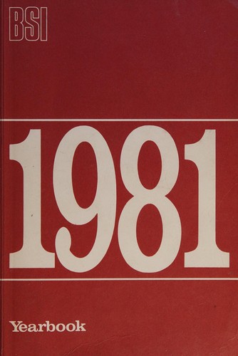 Cover for British standards yearbook.