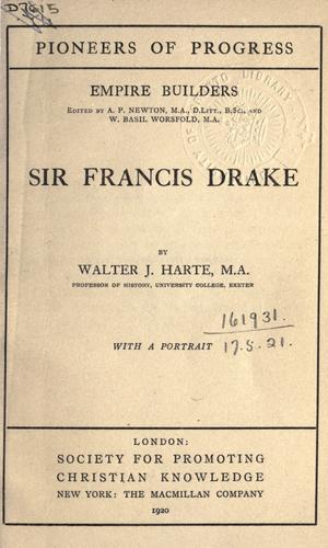 Cover for Sir Francis Drake.