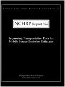Cover for Improving transportation data for mobile source emission estimates