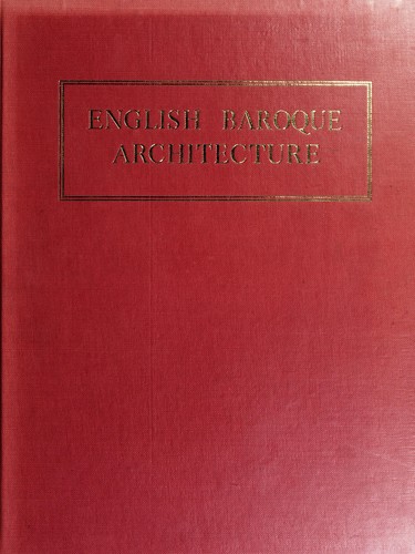 Cover for English Baroque architecture