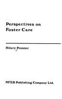 Cover for Perspectives on foster care
