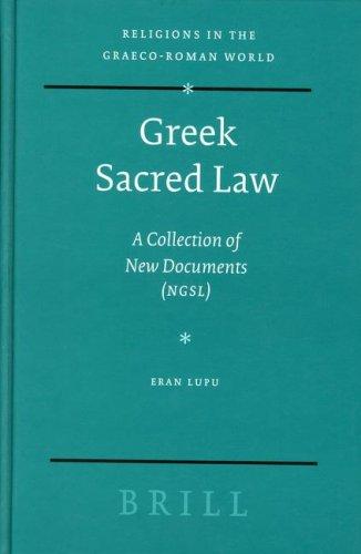 Cover for Greek Sacred Law
