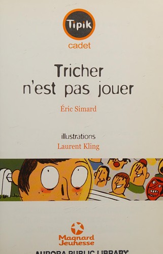 Cover for Tricher n'est pas jouer (French Edition)