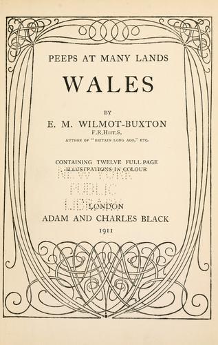 Cover for Wales