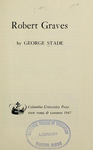 Cover for Robert Graves.
