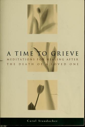 Cover for A time to grieve