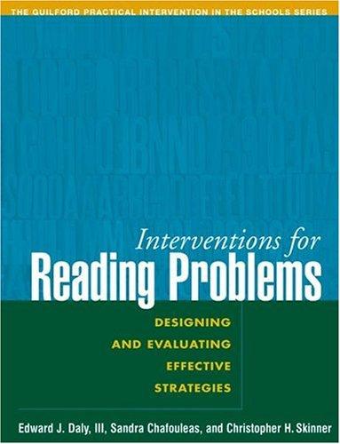 Cover for Interventions for Reading Problems