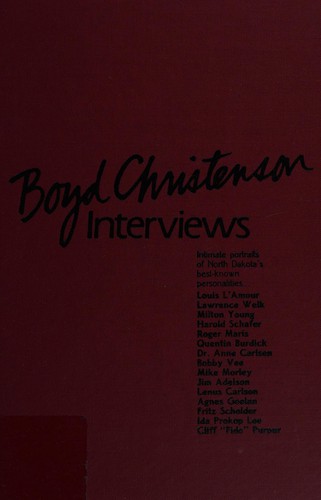 Cover for Boyd Christenson Interviews