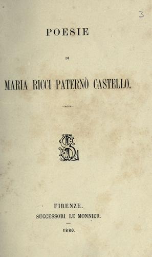 Cover for Poesie.