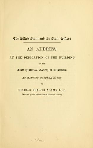 Cover for The sifted grain and the grain sifters.