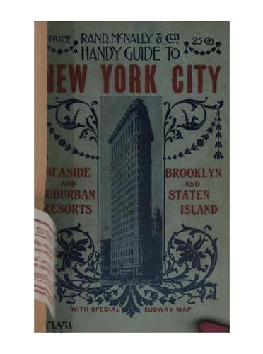 Cover for Rand, McNally & Co.'s Handy Guide to New York City, Brooklyn, Staten Island, and Other Districts ...