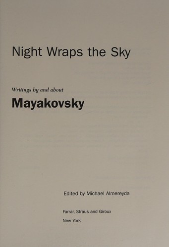 Cover for Night wraps the sky
