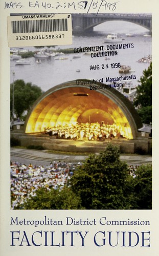 Cover for Metropolitan District Commission