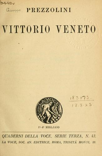 Cover for Vittorio Veneto.