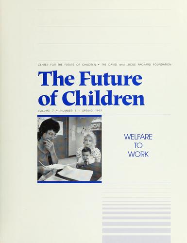 Cover for Welfare to work