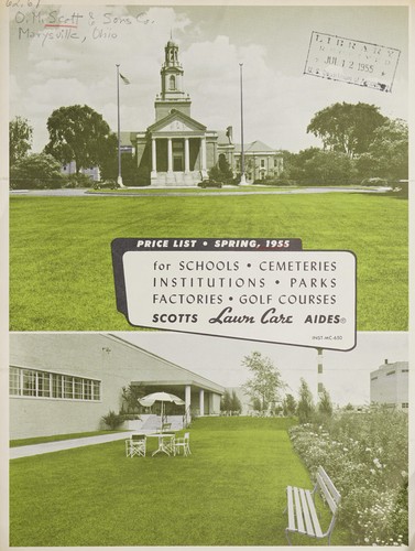 Cover for Price list, spring, 1955