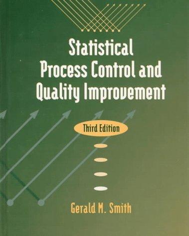 Cover for Statistical process control and quality improvement