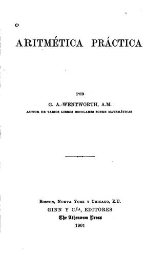 Cover for Arithmética práctica