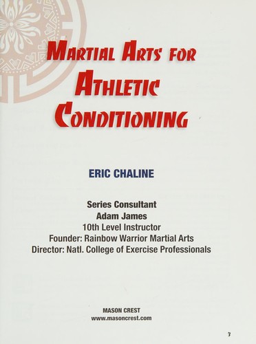 Cover for Martial arts for athletic conditioning