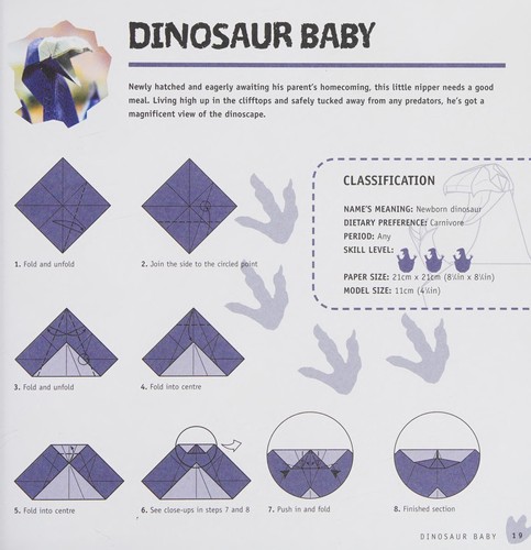 Cover for Dinosaur Origami