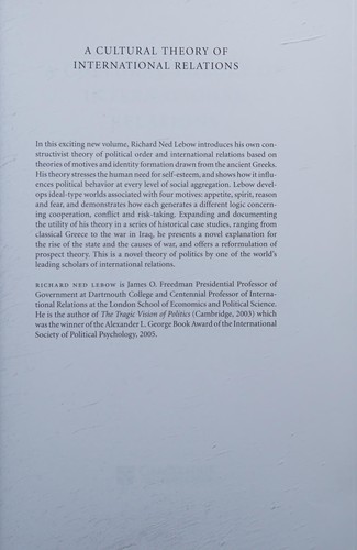 Cover for Fear, Interest and Honour