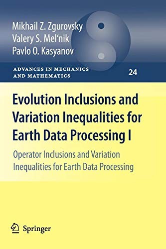 Cover for Evolution Inclusions and Variation Inequalities for Earth Data Processing I