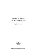 Cover for Antología de un historiador