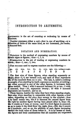 Cover for Introduction to arithmetic