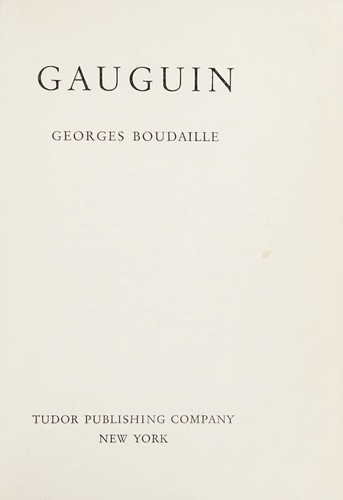 Cover for Gauguin