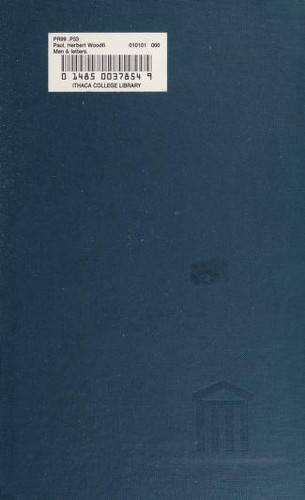 Cover for Men & letters.