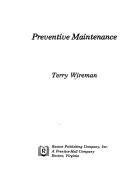 Cover for Preventive maintenance