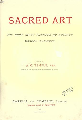 Cover for Sacred art