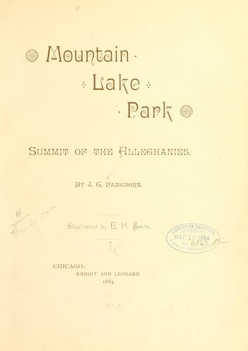 Cover for Mountain Lake park.